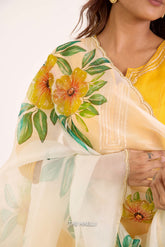 Barkha off White Organza Silk Dupatta